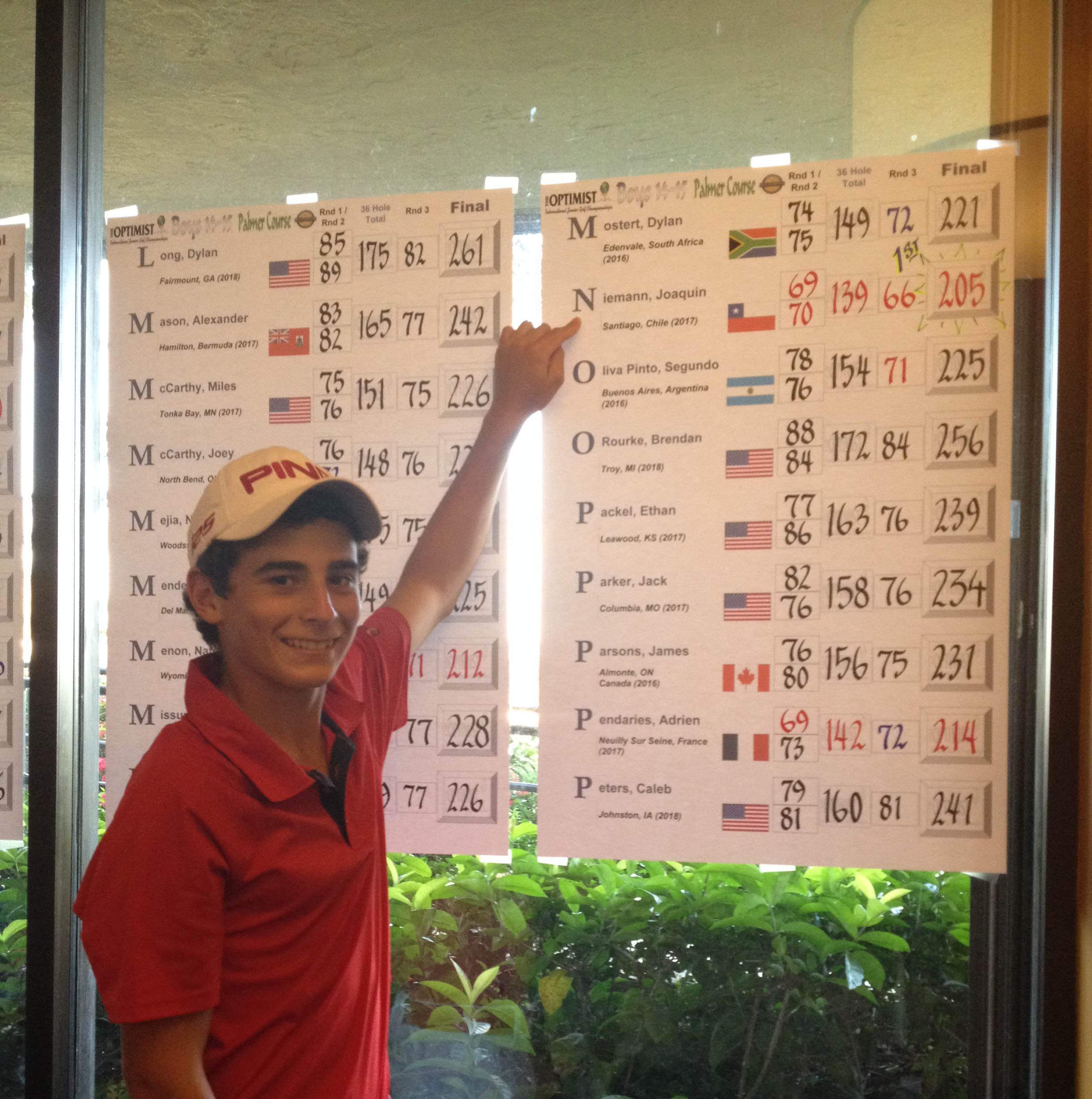 Joaquín Niemann Campeón del Optimist 