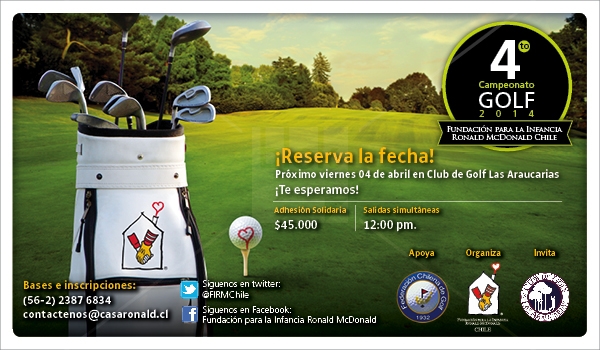 4º Campeonato de Golf a beneficio de la Fundación para la Infancia Ronald McDonald