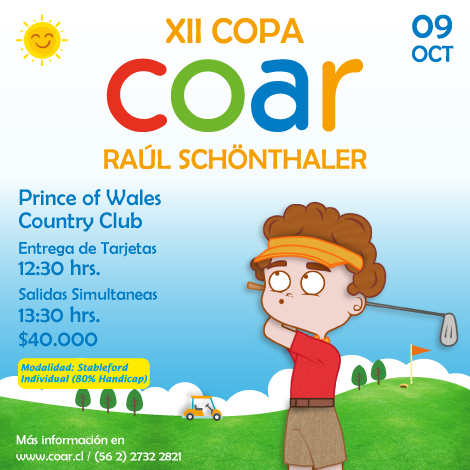 XII Campeonato de Golf Copa COAR - Raúl Schönthaler "Por un Hospital DE Niños y PARA Niños"